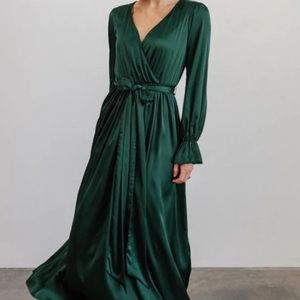 NWT Baltic Born Holly Satin Maxi Dress